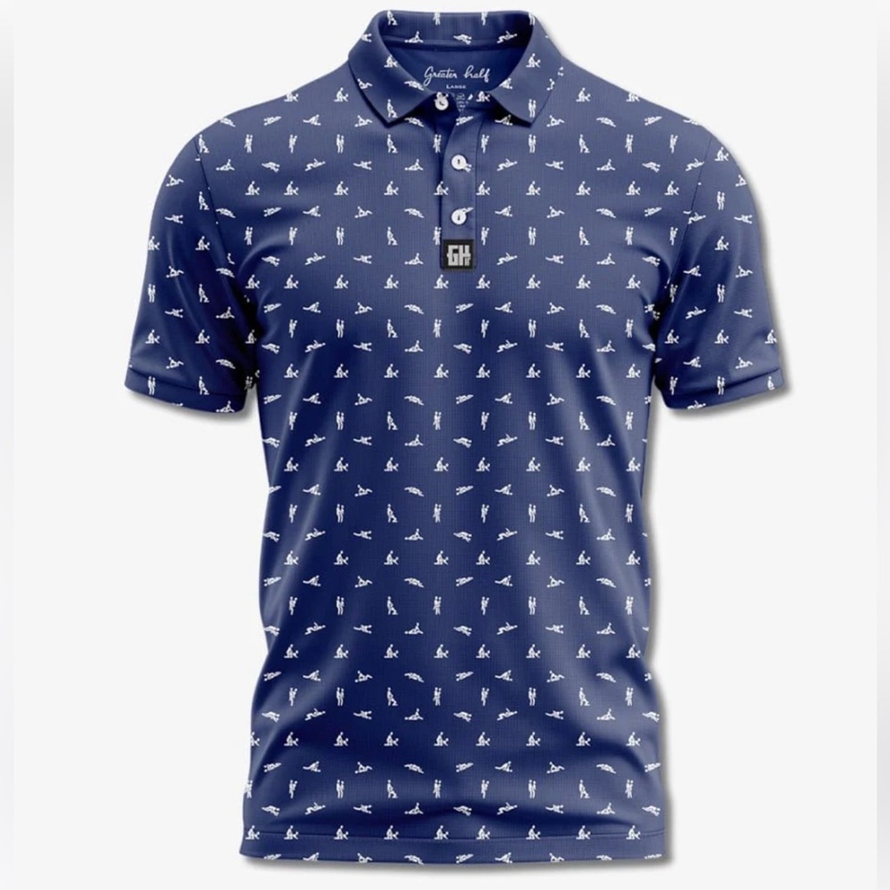 Greater Half Sex Ed Polo NWOT